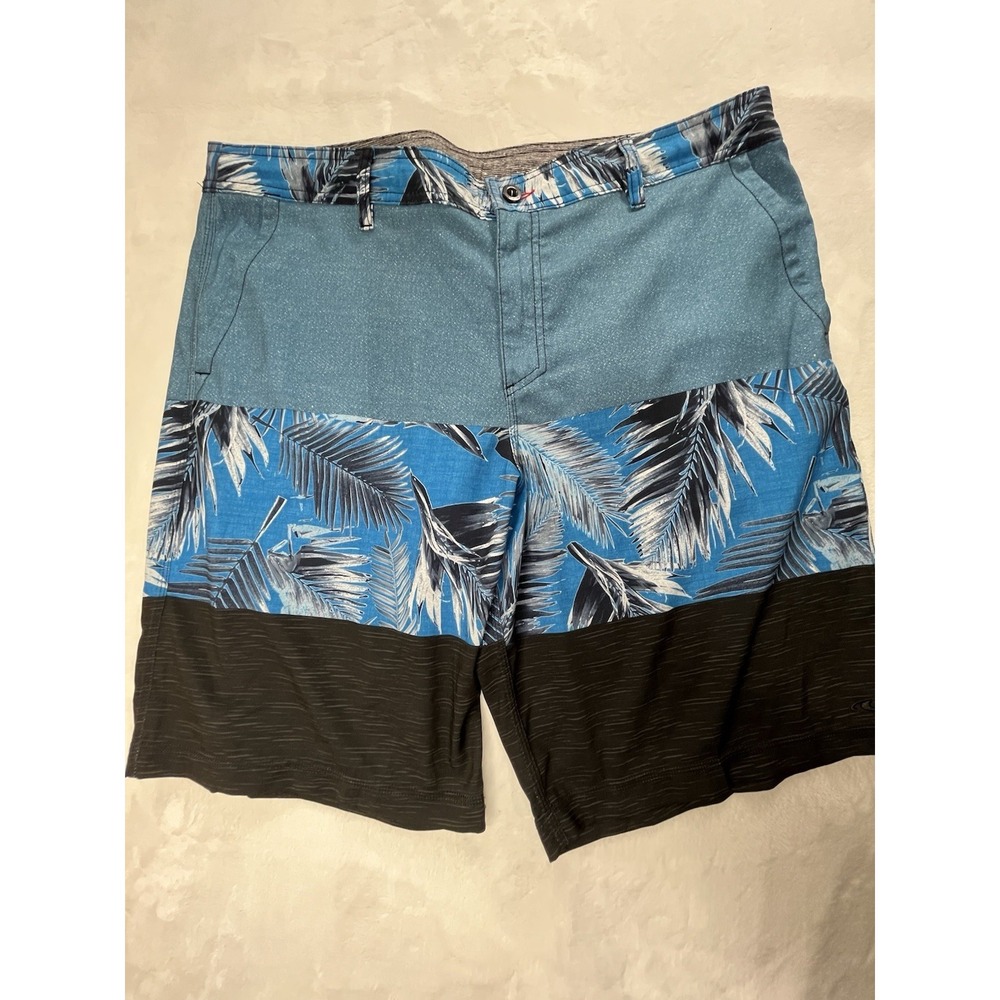 O'Neill Hybrid Mens 40 Board Shorts Blue Tropical 11" inseam
